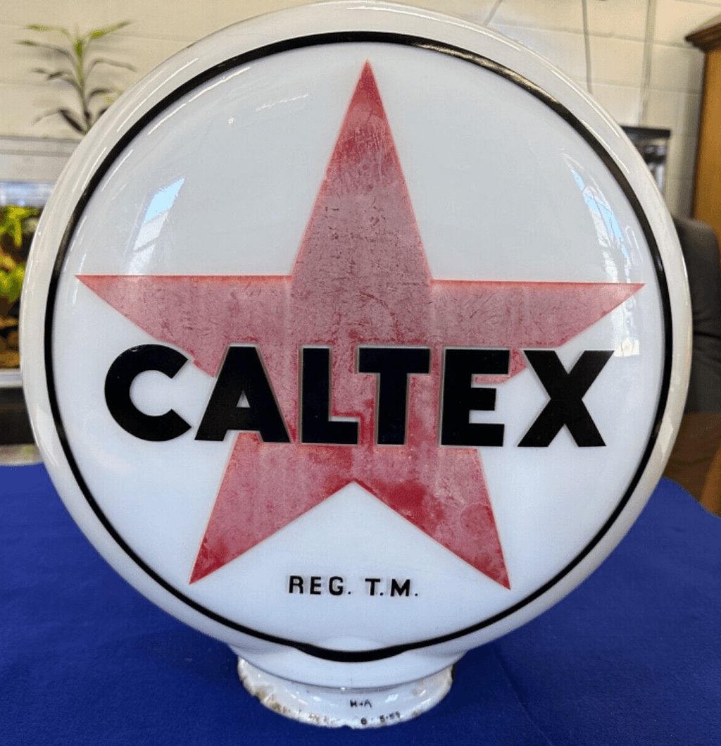 Vintage Caltex Gas Pump Globe