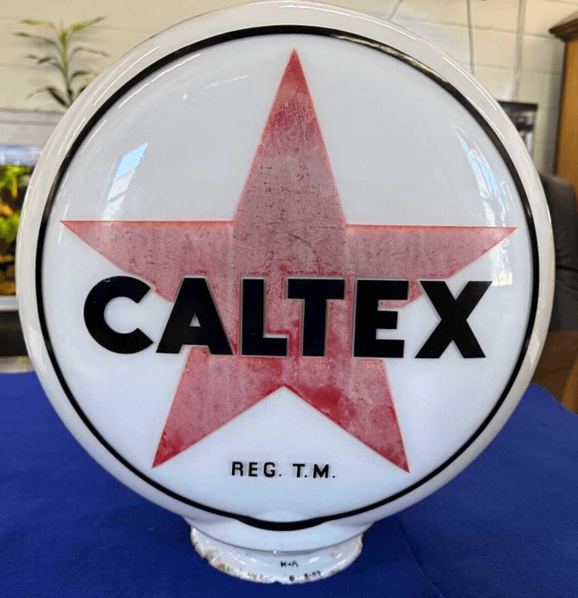 Vintage Caltex Gas Pump Globe
