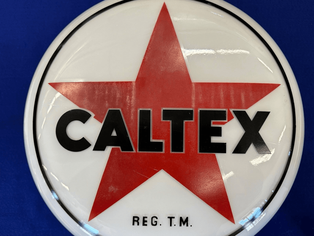 Vintage Caltex Gas Pump Globe
