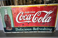 Vintage Coca-Cola Large Metal Sign — 72" x 35"