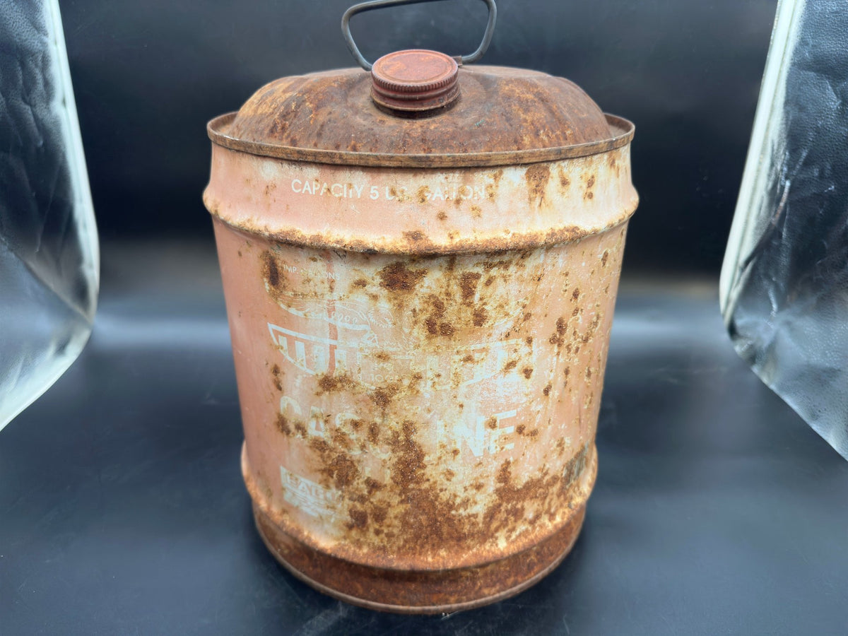 Vintage Eagle Filler 5 Gasoline No. 1005 Steel Gas Can
