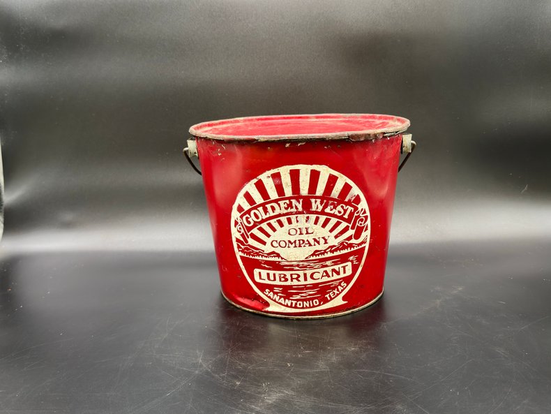 Vintage Golden West Oil Bucket