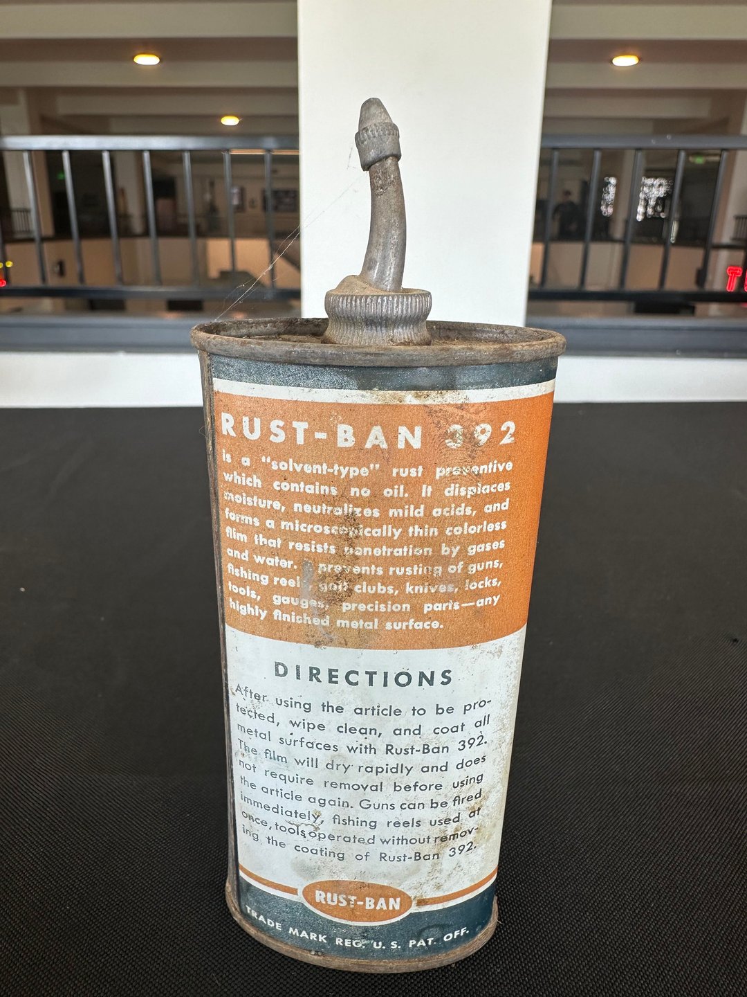 Vintage Humble Rust-Ban 392 4-oz Household Oil Tin Can Oiler w/ Spout & Cap