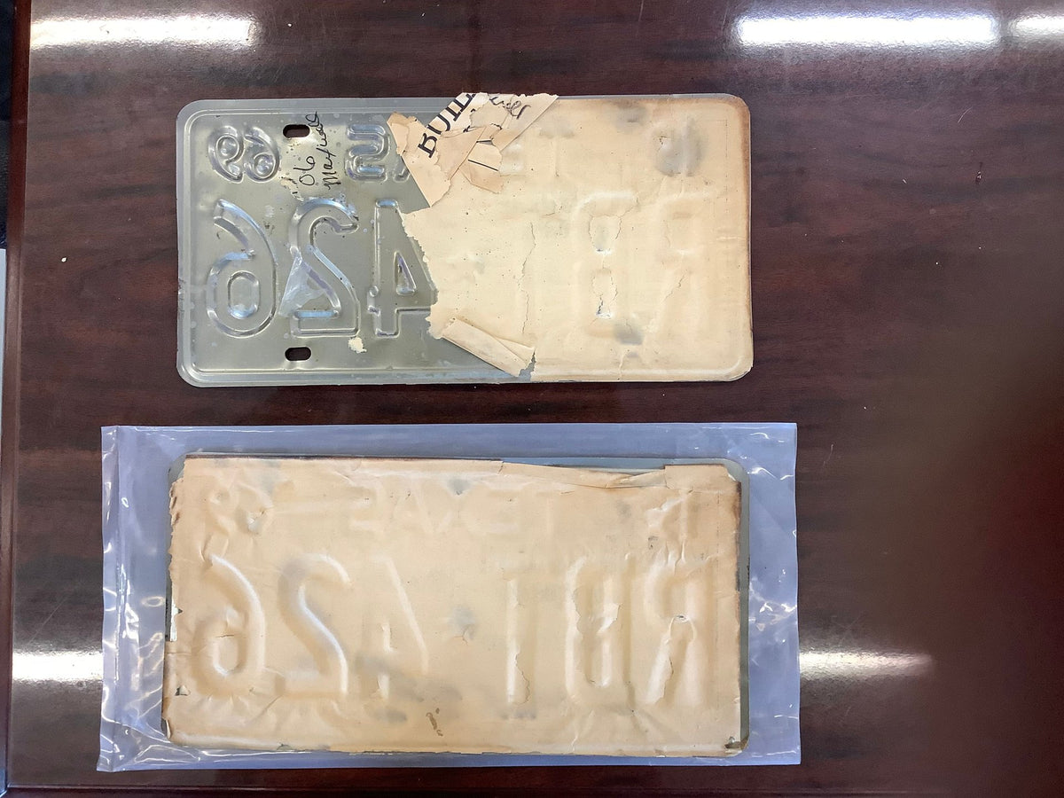 Vintage NOS 1969 Texas License Plates — RBT 426 (426 HEMI)