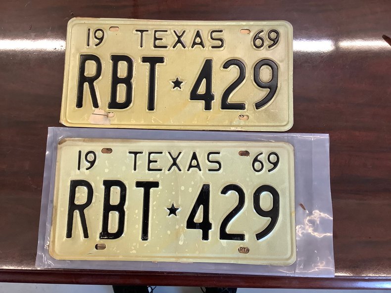 Vintage NOS 1969 Texas License Plates RBT-429 – Mustang Boss 429