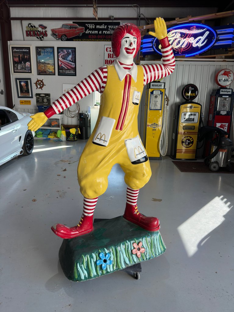 1970's-80's Ronald McDonald Life Size Statue