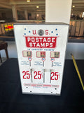 Vintage 3-Lever 25¢ Wall Mount Postage Machine with Keys