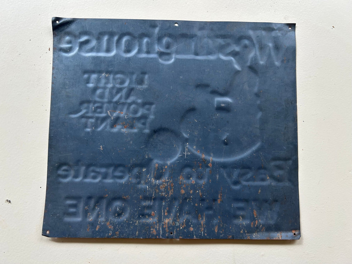 Vintage Westinghouse Home Power Plant Sign