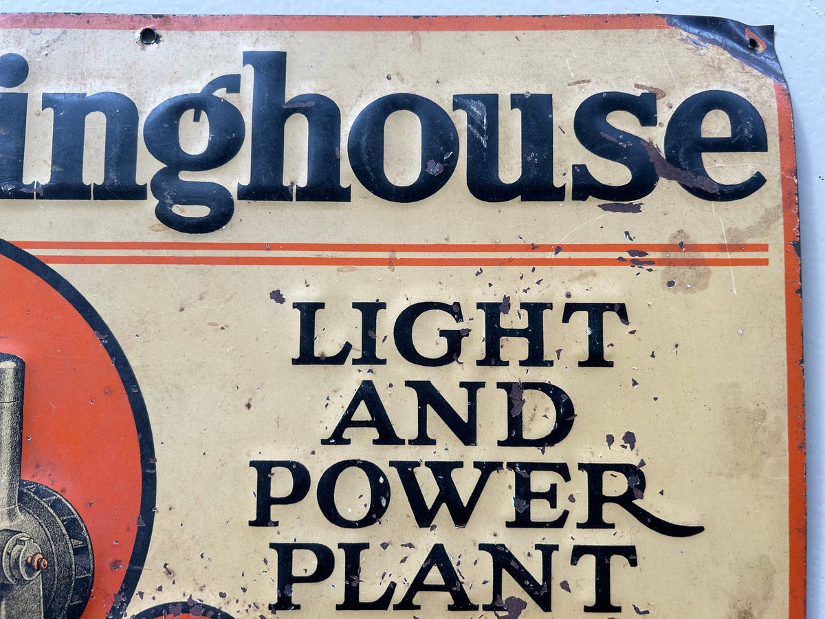 Vintage Westinghouse Home Power Plant Sign